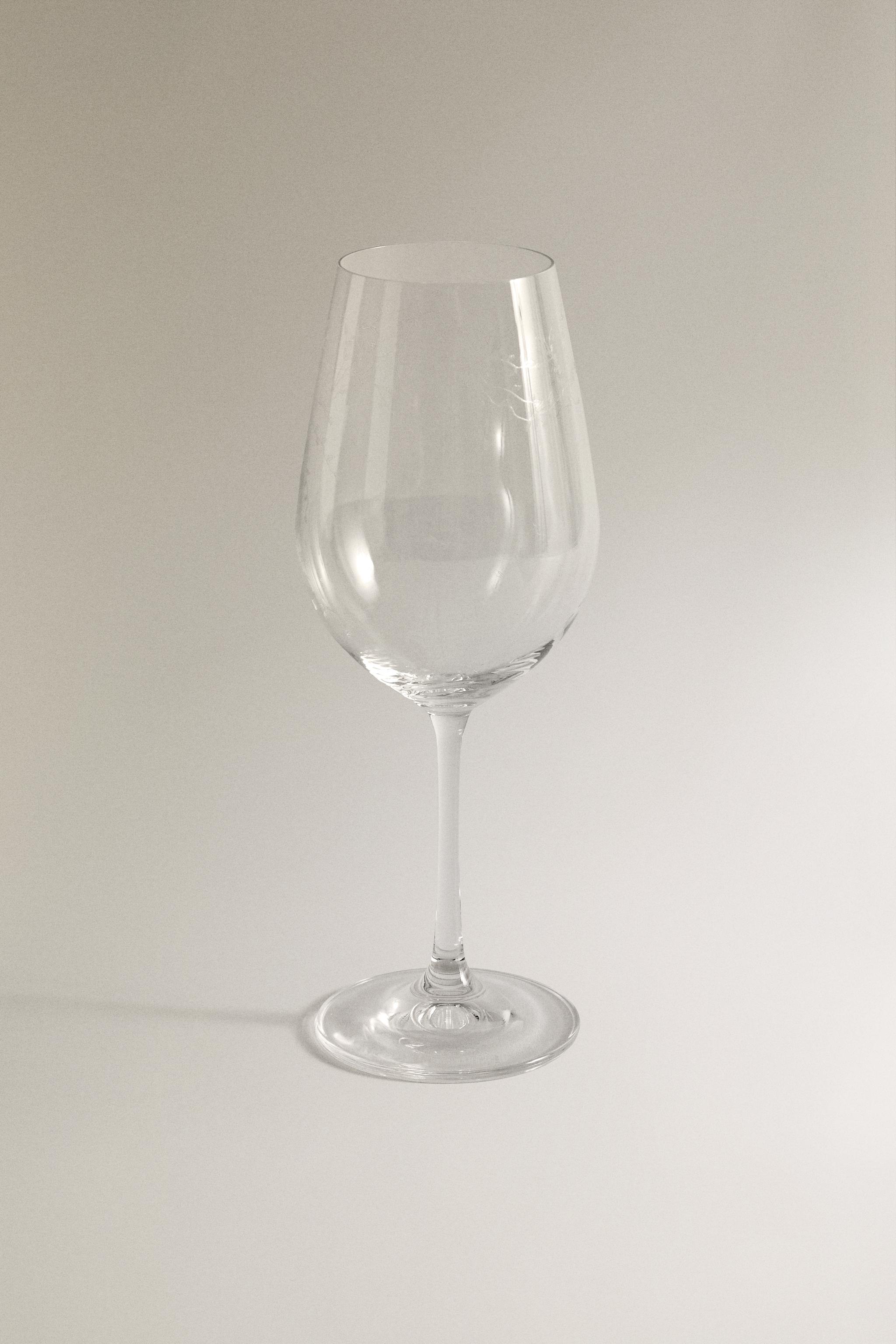 ENGRAVED CHRISTMAS WINE GLASS